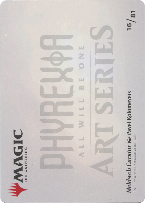 Meldweb Curator // Meldweb Curator (AONE-016) - Phyrexia: All Will Be One Art Series (Borderless)