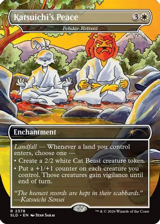 Katsuichi's Peace - Felidar Retreat (SLD-2378) - Secret Lair Drop Series