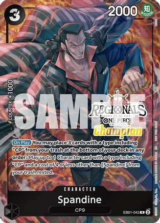 Spandine (Offline Regional Champion Card Set 2025 Vol.1) (EB01-043) - One Piece Promotion Cards Foil