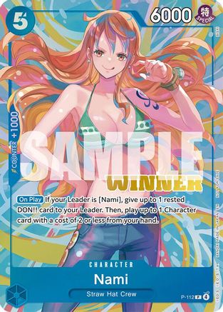 Nami (Heroines Battle Winner Pack) (P-112) - One Piece Promotion Cards Foil