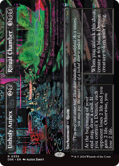 Unholy Annex // Ritual Chamber (Borderless) (DSK-339) - Duskmourn: House of Horror