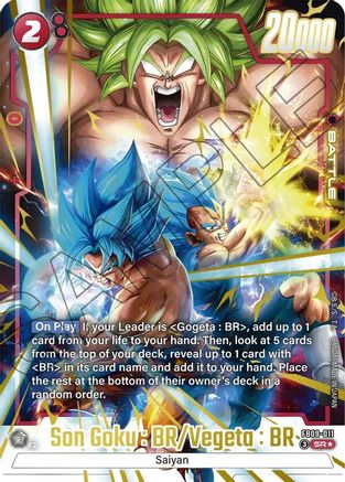 Son Goku : BR/Vegeta : BR (Alternate Art) (FB09-011) - Dual Evolution Holofoil