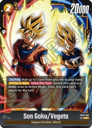Son Goku/Vegeta (FB09-082) - Dual Evolution Holofoil