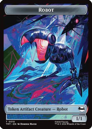 Robot // Mutagen Double-Sided Token (TMT-10 // 9) - Teenage Mutant Ninja Turtles