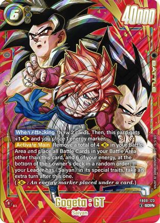 Gogeta : GT - FB09-123 (Super Alternate Art) (FB09-123) - Dual Evolution Holofoil