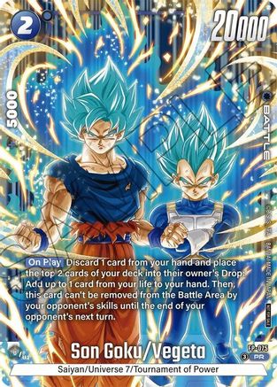 Son Goku/Vegeta (2nd Anniversary Pack) (FP-075) - Fusion World Promotion Cards and Packs Holofoil