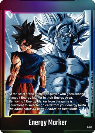 Energy Marker (E-112) (E-112) - Fusion World Energy Markers
