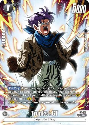 Trunks : GT - FP-074 (Tournament Pack 10) (FP-074) - Tournament and Championship Promos Holofoil