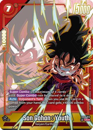 Son Gohan : Youth - FB10-013 (Alternate Art) (FB10-013) - Cross Force Holofoil