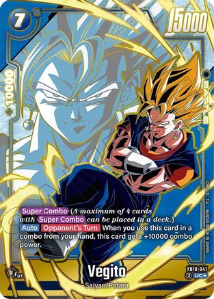 Vegito - FB10-041 (Alternate Art) (FB10-041) - Cross Force Holofoil