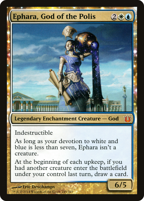 Ephara, God of the Polis (BNG-145) - Born of the Gods: (enchantment)