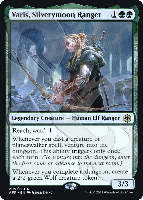 Varis, Silverymoon Ranger (AFR&-209A) - Adventures in the Forgotten Realms Promos Foil
