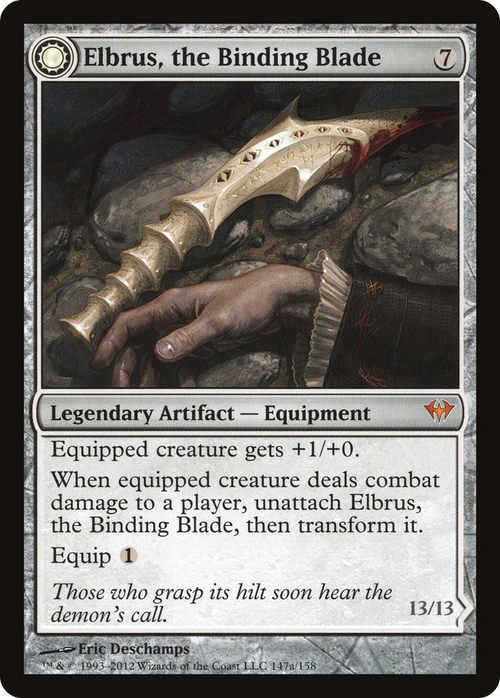 Elbrus, the Binding Blade (DKA-147) - Dark Ascension: (Double Faced Transform) Foil
