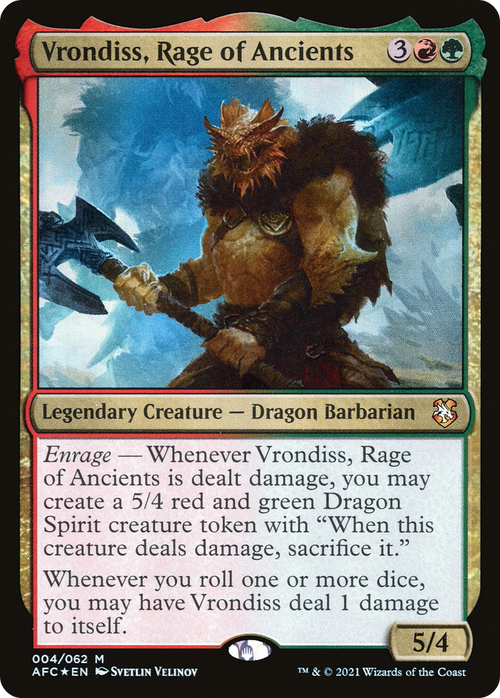 Vrondiss, Rage of Ancients (AFC-004) - Forgotten Realms Commander Foil