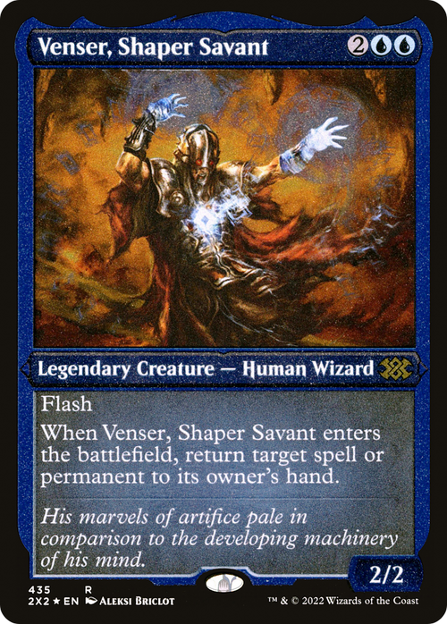 Venser, Shaper Savant (Foil Etched) (2X2-435) - Double Masters 2022 Foil