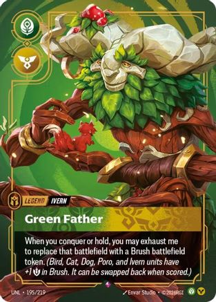 Ivern - Green Father (195/219) - Unleashed Foil