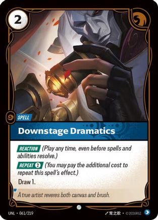 Downstage Dramatics (061/219) - Unleashed Foil