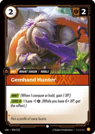 Gemhand Hunter (094/219) - Unleashed