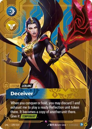 LeBlanc - Deceiver (199/219) - Unleashed Foil