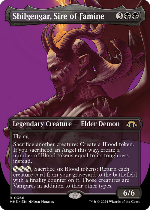 Shilgengar, Sire of Famine (Borderless) (MH3-366) - Modern Horizons 3