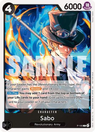Sabo (Tournament Pack 2026 Vol. 2) (P-105) - One Piece Promotion Cards