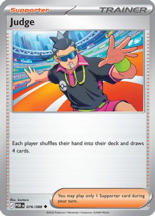Judge 076  - Reverse Holofoil ME03 Perfect Order - Uncommon