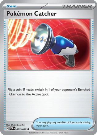 Pokemon Catcher 082  - Reverse Holofoil ME03 Perfect Order - Common