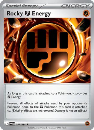 Rocky Fighting Energy 087  - Reverse Holofoil ME03 Perfect Order - Rare