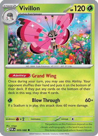 Vivillon 009  ME03 Perfect Order - Uncommon