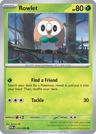 Rowlet 010/088  ME03 Perfect Order - Common
