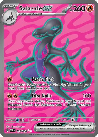 Salazzle ex 101/088  - Holofoil ME03 Perfect Order - Ultra Rare