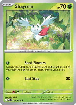 Shaymin 003  ME03 Perfect Order - Uncommon