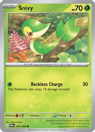 Snivy 004  - Reverse Holofoil ME03 Perfect Order - Common