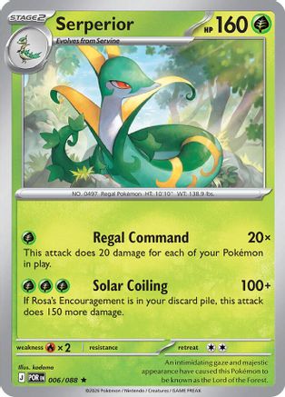 Serperior 006  - Reverse Holofoil ME03 Perfect Order - Rare