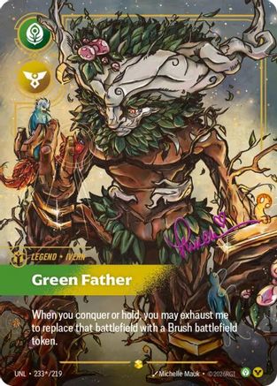 Ivern - Green Father (Signature) (233*/219) - Unleashed Foil