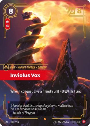 Inviolus Vox (027/219) - Unleashed Foil