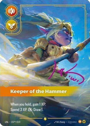 Poppy - Keeper of the Hammer (Signature) (237*/219) - Unleashed Foil