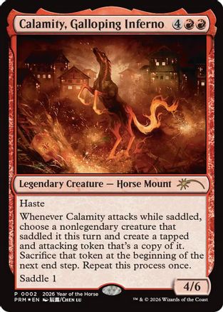 Calamity, Galloping Inferno (Year of the Horse 2026) (SSP-002) - Standard Showdown Promos Foil