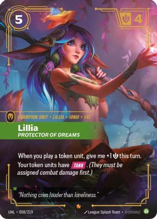 Lillia - Protector of Dreams (058/219) - Unleashed Foil