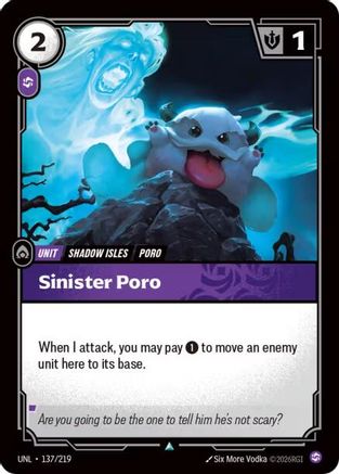 Sinister Poro (137/219) - Unleashed Foil