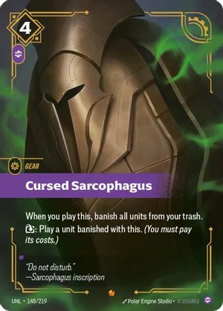 Cursed Sarcophagus (148/219) - Unleashed Foil