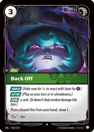 Back Off (042/219) - Unleashed