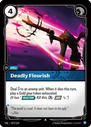 Deadly Flourish (073/219) - Unleashed Foil
