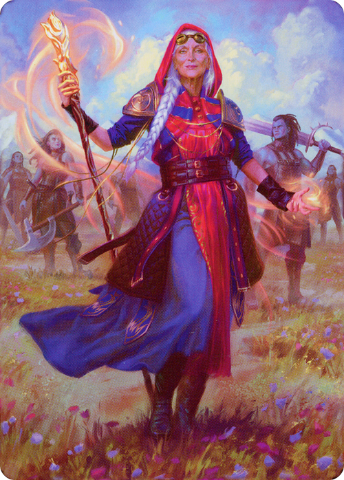 Jaya, Fiery Negotiator // Jaya, Fiery Negotiator (ADMU-034) - Dominaria United Art Series (Borderless) Foil