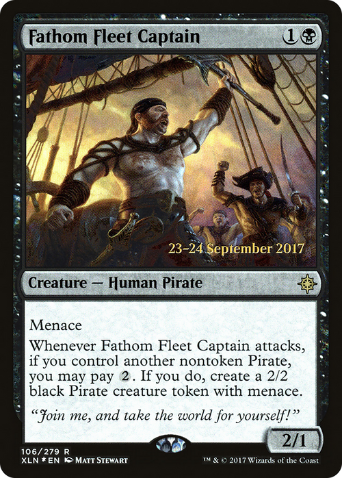 Fathom Fleet Captain (PRE-106S) - Ixalan Promos Foil