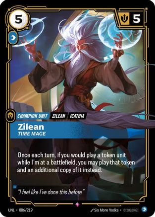 Zilean - Time Mage (086/219) - Unleashed Foil
