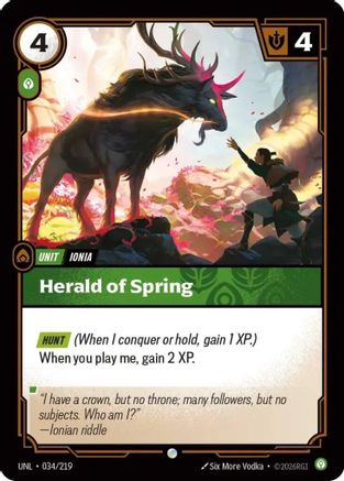 Herald of Spring (034/219) - Unleashed Foil