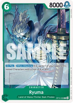 Ryuma (OP15-036) - Adventure on Kami's Island