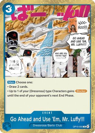 Go Ahead and Use 'Em, Mr. Luffy!!! (OP15-055) - Adventure on Kami's Island Foil