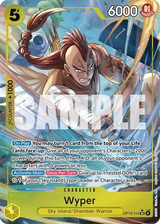 Wyper (Alternate Art) (OP15-114) - Adventure on Kami's Island Foil
